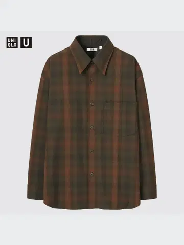 UNIQLO U/유니클로 U 헤비 플란넬 오버사이즈 셔츠
