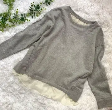 스픽 앤 스팬 맨투맨 트레이닝복 뒷면 레이스 그레이 일본제