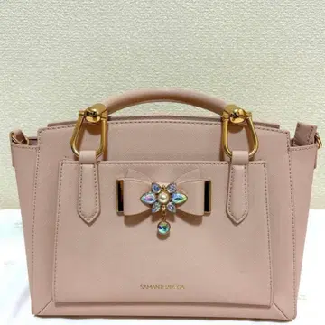 SAMANTHAVEGA(사만사베가) 비쥬 & 리본 포함 토트백