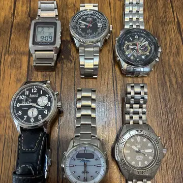 SEIKO Orient CASIO 등 손목시계 6개 세트입니다