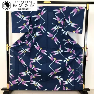 여름 기모노 유카타 잠자리 남색 K-5037