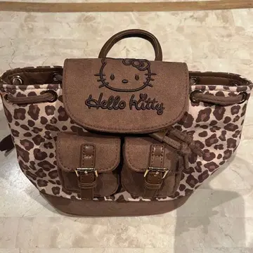 한국 키티 백팩 레오파드 무늬