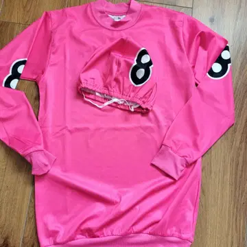 경륜 유니폼 차 번호 8 사이클 의류 핑크 S 사이즈 긴팔