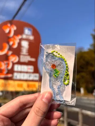 비와호 키링 카가미노사토 류오 용 스카이블루 x 미도리 볼체인 인기 색상