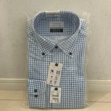 LES MUES 논아이론 스트레치 버튼 다운 셔츠 M82 새상품
