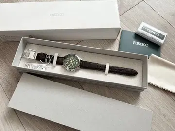 새상품 SEIKO SBTR017 크로노그래프 그린 남성용 세이코