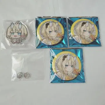 니지산지 8주년 카쿠도 미카루 아크릴 블록 캔뱃지