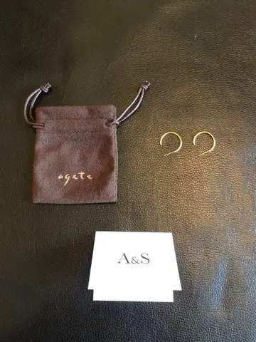 agete 후프 귀걸이 SV/GP