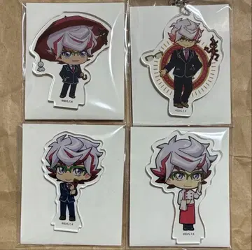 유희왕 VRAINS 타카루 4종 세트 아크릴 키링, 아크릴 스탠드