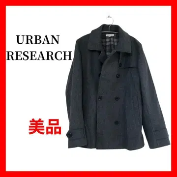 URBAN RESEARCH 어반 리서치 피 코트 체크 B1689