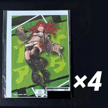 가치액터 리요 복권 메이트 D-4 캔뱃지 엽서 4종 세트