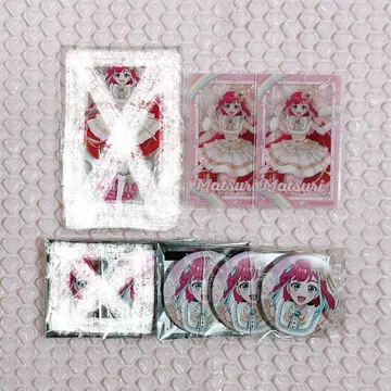 프리티 시리즈 크로싱 라이브 아크릴 스탠드 캔뱃지 크리스마스 밤 축제