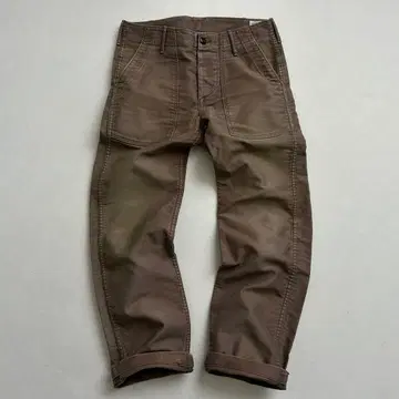 오어슬로우 orSlow 베이커 팬츠 일본제 사이즈 1 브라운 페이드