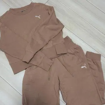 PUMA 베이지 셋업 맨투맨