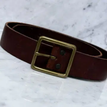 GAP 갭 벨트 천연 가죽 가죽 육각 브라운 드레스 벨트 심플
