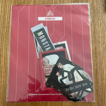 몬스타엑스 2019 월드 투어 씰 스티커