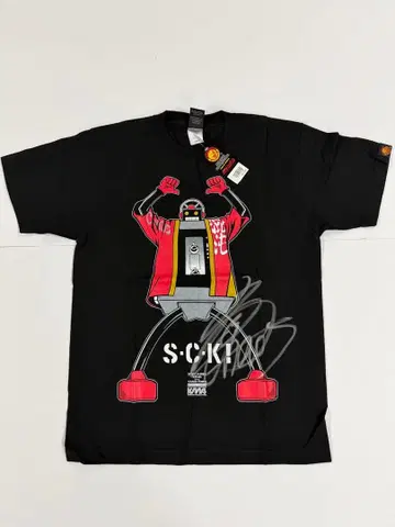 야노 통 스테카세킹 사인 포함 근육맨 T셔츠 L 사이즈 새상품