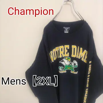 H100 [US 수입] Champion(챔피온) 롱T [2XL] 네이비