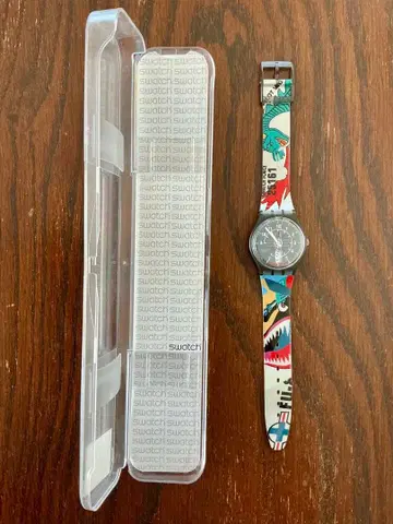 Swatch GM704 손목시계 케이스 포함 빈티지 Sky Heroes