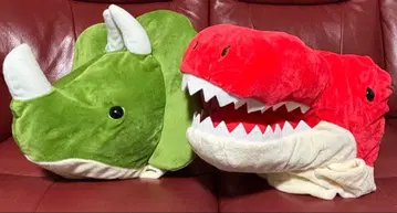 공룡시대 가오가오캡 트리케라톱스 티라노사우루스 2종 세트 2