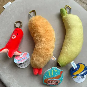 바나나 문어 새우 플라이 흔들흔들 키링 일괄