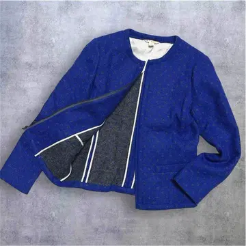 [ 새상품급 ] 고급 원단 브룩스브라더스 노카라 자켓 도트