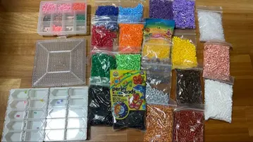 펄러비즈 세트 (다색 플레이트 포함)