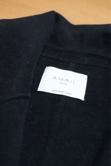 AMAIL 블랙 롱 코트