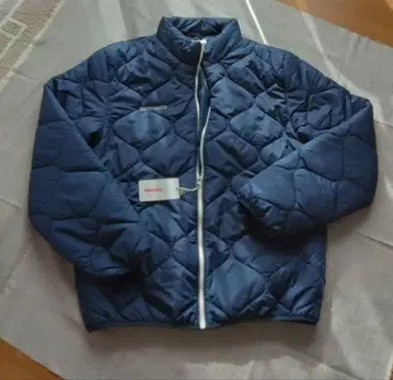 네이비 퀼팅 다운 자켓