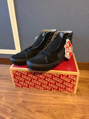 VANS NEIGHBORHOOD 블랙 하이컷 스니커즈