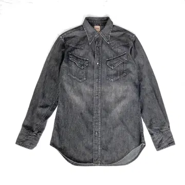 풀카운트 FULLCOUNT 데님 웨스턴 셔츠 블랙