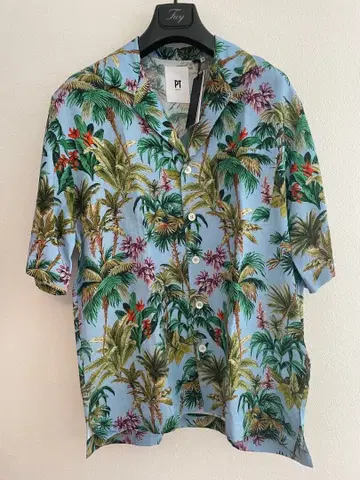PT TORINO 새상품 트로피컬 패턴 하와이안 셔츠 38 이탈리아제