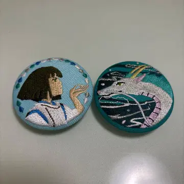 스튜디오 지브리 자수 핀 배지 하쿠 하쿠룡