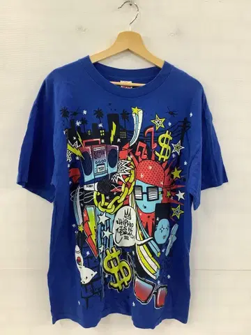 3.7 A265 알스타일 상의 T셔츠 레트로 아트 프린트