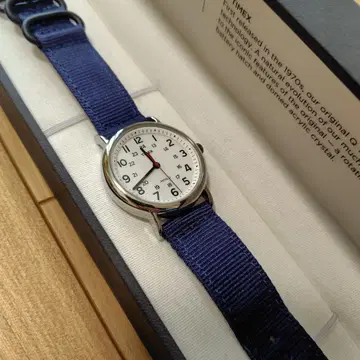 Timex 쿼츠 손목시계 네이비