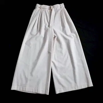 [ 상태 좋음 ] 에부르 ebure 벨티드 와이드 팬츠 링 벨트