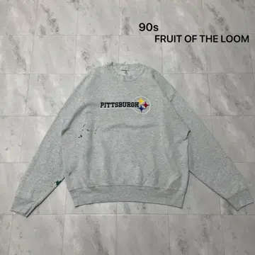 90s 프룻 오브 더 룸 NFL 스틸러스 풋볼 맨투맨