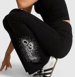 빅토리아 시크릿 핑크 플레어 레깅스! XS 블랙