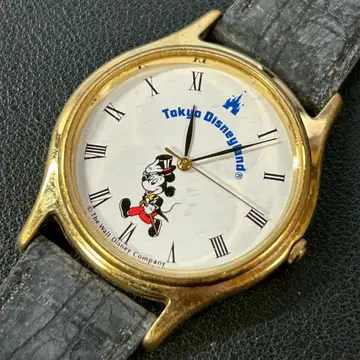 SEIKO 도쿄 디즈니랜드 한정판 미키마우스 쿼츠 손목시계 작동품