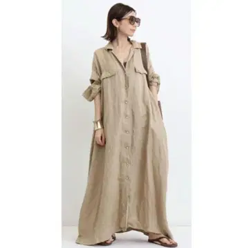 REMI RELIEF MAXI 셔츠 원피스