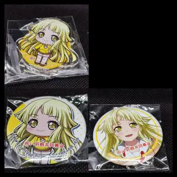 뱅드림 빨간색 깃털 캔뱃지 아크릴 스탠드 츠루마키 코코로