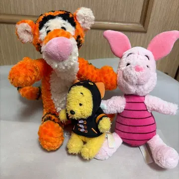 디즈니 봉제 인형 세트 티거 피글렛 푸우