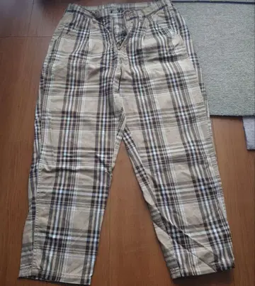 남성용 팬츠 벤데이비스 체크 브라운 옐로우 컬러 y2k 스트릿