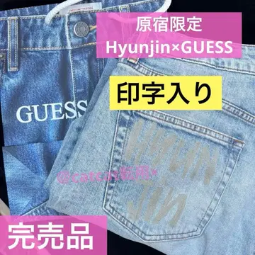 HYUNJIN for GUESSJEANS 하라주쿠점 한정판 프린트 현진