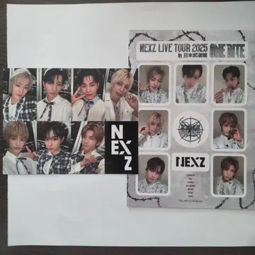 NEXZ ONE BITE 일본 무도관 연동 오리지널 포토 카드 스티커