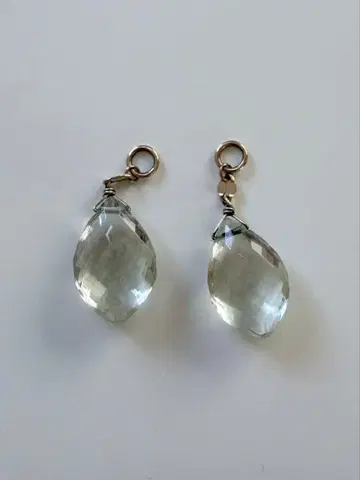 agete 아가트 그린쿼츠 귀걸이 참