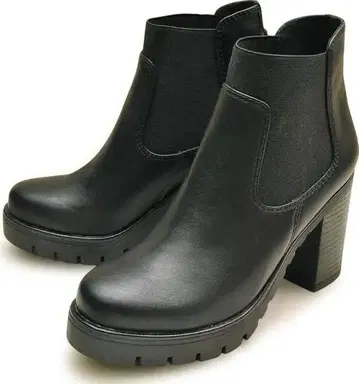 YOSUKEU.S.A 요스케 통굽 부츠 사이드 고어 부츠 숏부츠