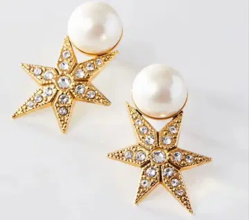 ADER.bijoux 스타 펄 귀찌 골드