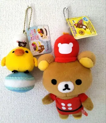 리락쿠마 10th 토코토코 봉제 인형 볼체인 키이로이토리 스위츠