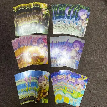 FGO 최종 재림전 편성 화면풍 카드 사쿠라 파이브 세트